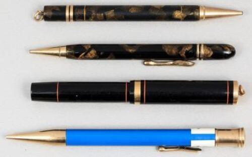 Conklin: Lot of four Conklin Pencils and Fountain Pen