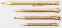 Gold Filled Mechanical Pencils: Four mechanical pencils