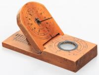 Chinese wooden sundial and compass