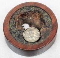 Wood netsuke Japanese sundial