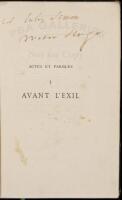 Actes et Paroles: Avant L'Exil, 1841-1851