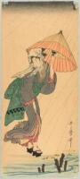 WITHDRAWN - Pair of scroll prints from "Dosei bijin sanyu" series