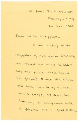 Autograph Letter, signed, accompanied by an inscribed copy of In Cold Blood