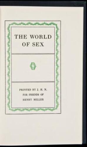 The World of Sex