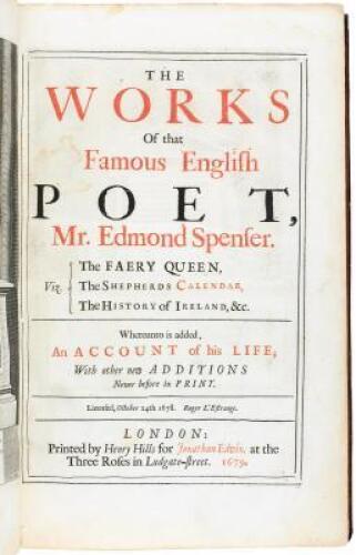 The Works of that Famous English Poet Mr. Edmond Spenser