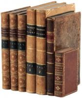 Seven 19th century works in leather bindings