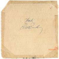 Autograph on a napkin from the Sahara, Las Vegas