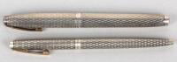 Sheaffer: Sterling Silver Crosshatch Fountain Pen and Ballpen