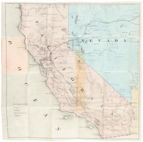 Cabinet Map of California & Nevada (wrapper title)