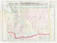 J.K. Gill & Cos. Map of Washington Ter. Portland Ogn. 1878. Showing all surveys made previous to January 1st 1878. Compiled by Robt. A. Habersham Civil Engineer
