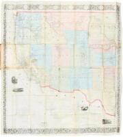 Cabinet Map of the United States and Territories on a rectangular projection showing the location of gold silver and other minerals, the Railroads and Principal Cities...