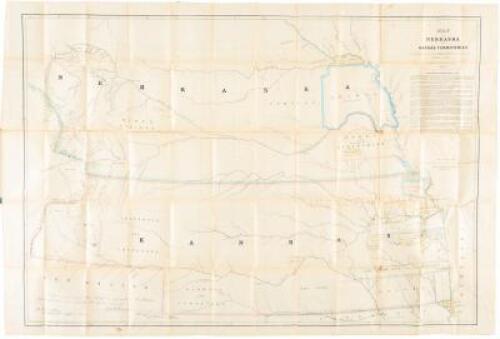 Map of Nebraska and Kansas Territories. Showing the Location of the Indian Reserves according to the Treaties of 1854. Compiled by S. Eastman, Captain U.S.A.