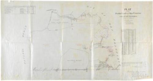 Plat of the Pueblo Lands of San Francisco finally confirmed to the City Of San Francisco Surveyed under instructions from the U.S. Surveyor General by F. von Leicht, U. S. Dep. Surv. in December 1883 Containing 17754 36/100 Acres