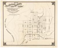 Map of the Old Saucelito Land and Dry Dock Cos. Lands Showing the Property for Sale at Auction by Maurice Dore & Co. Auctioneers Tuesday, July 22nd 1873, at Noon 317 Montgomery St. San Francisco. N.B. The numbered Lots only, for Sale. Scale 200 feet to th