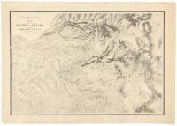 Geological Survey of California J.D. Whitney, State Geologist. Map of a portion of the Sierra Nevada adjacent to the Yosemite Valley from surveys made by Chs. F. Hoffmann and J.T. Gardner, 1863-1867. Scale 2 miles to 1 inch