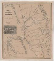 Map of the Gold Region of California taken from a recent survey By Robert H. Ellis 1850