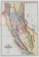 A New Map of the Gold Region in California by Charles Drayton Gibbes. From his own and other Recent Surveys & Explorations