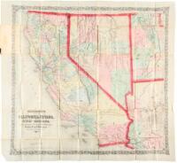 Bancroft's Map of California, Nevada, Utah and Arizona, Published by A. L. Bancroft & Compy. Booksellers & Stationers San Francisco Cal. 1873