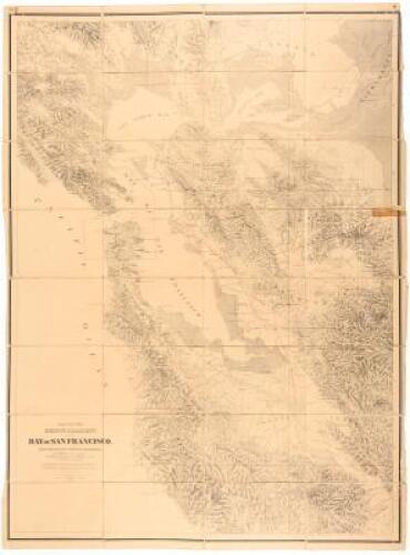Map of the Region Adjacent to the Bay of San Francisco. J.D. Whitney, State Geologist, W.H. Bewer, W.M. Gabb and A. Rémond, Assistants. C.F. Hoffmann, Topographer. The Coast, Rancho, Township and Section lines from material furnished by the U.S. Coast Sur