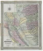 Map of the Mining District of California by Wm. A. Jackson