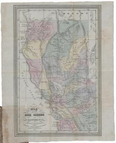 Map of the Gold Regions in California from the latest Surveys. Published by Cooke & LeCount, Stationers. Montgomery St. San Francisco