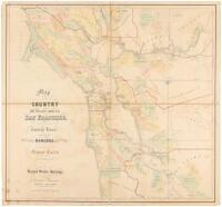 Map of the Country 40 Miles Around San Francisco, Exhibiting the County Lines, and correct Plats of all the Ranchos finally surveyed and of the Public Land Sectionized. Compiled from United States Surveys by Leander Ransom General Land Agent, San Francisc