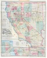 Topographical Railroad and County Map of the States of California and Nevada Compiled from the latest explorations and other official information