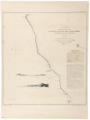 Reconnoissance of the Western Coast of the United States from Monterey to the Columbia River in three sheets... By the Hydrographic Party under the command of W.P. Mc.Arthur Lieut. U.S. Navy... and W.A. Bartlett Lieut. U.S. Navy Assistant