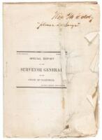 Two Reports by California Surveyor General W.M. Eddy, and one about the need to replace his Official Map of California - one is signed by Eddy