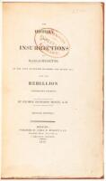 The History of the Insurrections, in Massachusetts, in the Year [1786], and the Rebellion Consequent Thereon