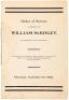 Order of Service in Memory of William McKinley, Late President of the United States. Set forth by the Bishop of Massachusetts, for the use in the Diocese on the Day of Mourning appointed by the President. Thursday, September 19, 1901