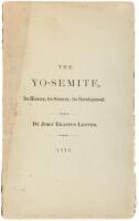 The Yo-Semite; Its History, Its Scenery, Its Development