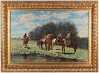 The Ambush - original oil painting on canvas