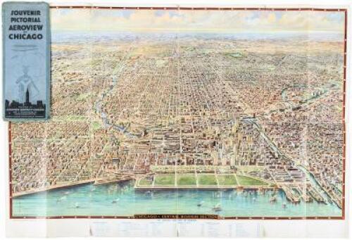 Souvenir Pictorial Aeroview of Chicago