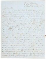 Letter from the brother of a Confederate soldier under the command of General James Longstreet to Colonel H.C. Cabell regarding Longstreet's failed siege of Knoxville