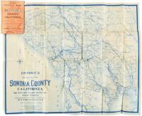 Denny's pocket map of Sonoma County, California and portions of Lake, Napa and Marin counties. Compiled from the official county maps by L.E. Ricksecker, C.E.