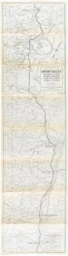 Automobile road map of Owens Valley: Resorts, lakes, fishing streams, camp locations, trails and peaks