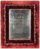 Silver plaque presented to Archbishop Riordan by the pupils of the College of Notre Dame