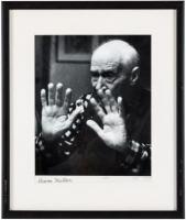 Photograph of Henry Miller by Webb, signed by both