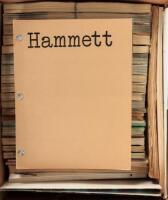 Box of miscellaneous film and televisions scripts includes several copies of various drafts of Hammett