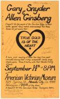 True Gold is of the Heart - broadside for a joint reading, signed by all