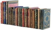 Collection of American children's books in decorated cloth bindings