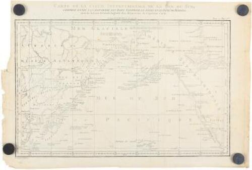 Carte de la Partie Septentrionale de la Mer du Sud, Comprise entre la Californie, les Isles Sandwich le Japon et le Detr. de Behring: tirée de la Carte Générale Angloise des découvertes du Capitaine Cook