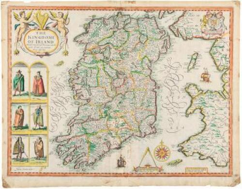 The Kingdome of Irland Devided into Severall Provinces, and the againe Devided into Counties. Newly Described