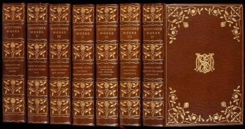 The Works of John Greenleaf Whittier - Artist's Edition, finely bound