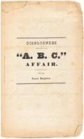 Disclosures Relating to the "A.B.C." Affair. From the Essex Register