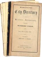 Burlington City Directory and Business Advertiser, Including Winooski Falls. From July 1867 to July 1868