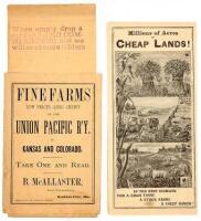 Millions of Acres of Cheap Lands in the most Fertile Part of the Great West! The best place to buy a grain farm, to buy a stock farm, to buy a sheep ranch...