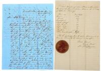 1857 letter from a founding father of Eureka, California, to J.W. Denver, future Territorial Governor of "bloody" Kansas