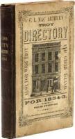 C.L. MacArthur's Troy City Directory for the Years 1854-5